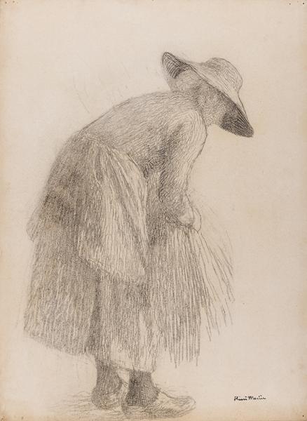 Une lieuse de gerbe, circa 1920
