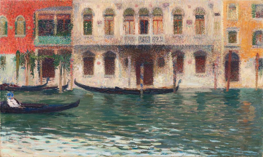 Venise, palais blanc sur le Grand Canal