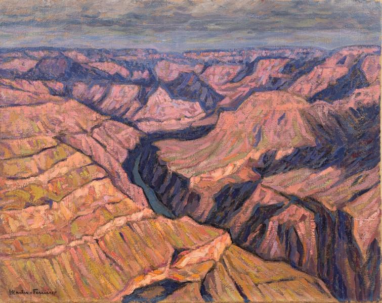 Arizona, le Grand Canyon le soir, 1967 Jacques MARTIN FERRIERES