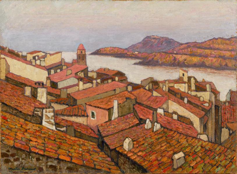 Collioure, vue du Miradou vers Port Vendres, c. 1927 Jacques MARTIN FERRIERES