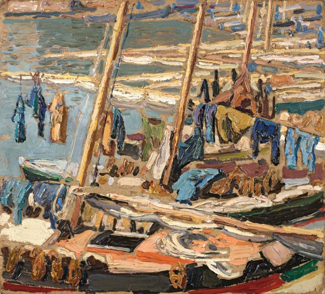 Collioure, vêtements séchant Jacques MARTIN FERRIERES