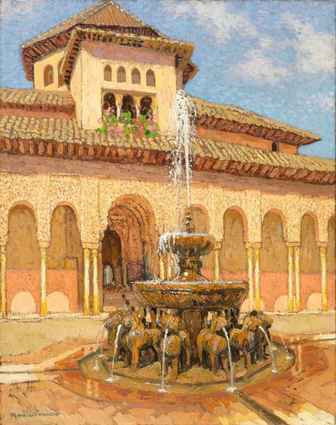 L'Alhambra, la Cour des Lions, c. 1933 Jacques MARTIN FERRIERES