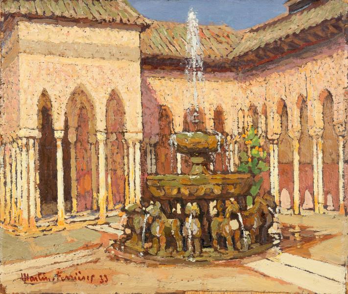 L'Alhambra, les colonnettes de la Cour des Lions, 1933 Jacques MARTIN FERRIERES