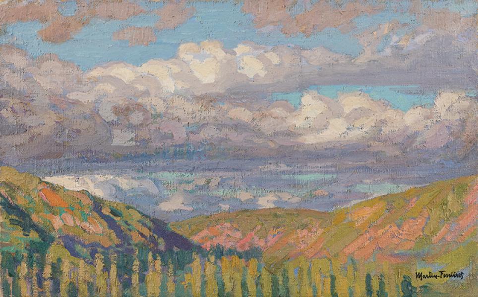 Le fond de la vallée du Vert vu de Marquayrol Jacques MARTIN FERRIERES