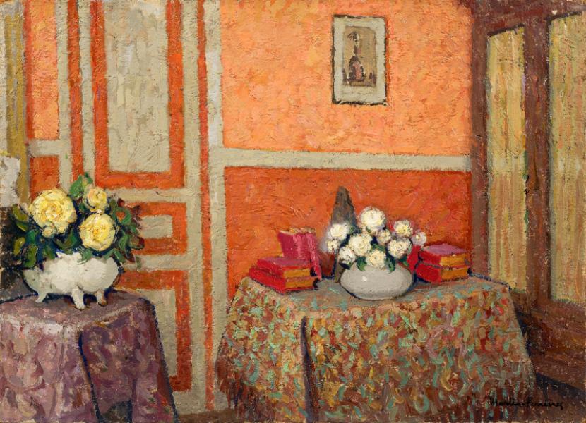 Le pan de mur orange, c. 1956 Jacques MARTIN FERRIERES
