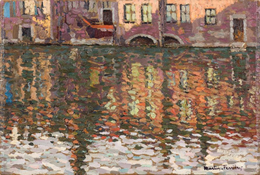 Reflets sur le canal, Bruges Jacques MARTIN FERRIERES