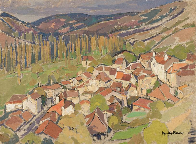Vue de la terrasse de Marquayrol, Labastide-du-vert Jacques MARTIN FERRIERES