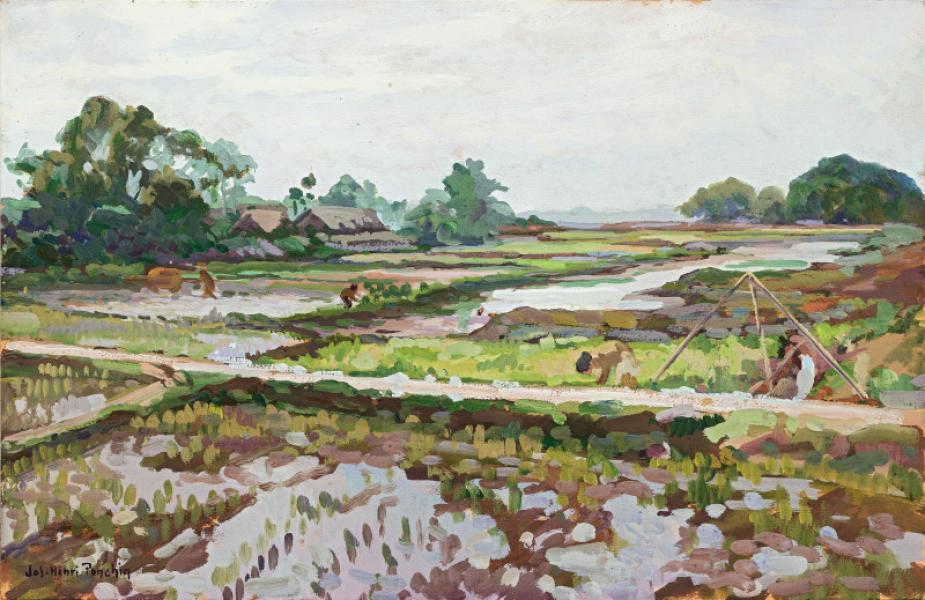 Le travail dans les rizières Jos Henri PONCHIN