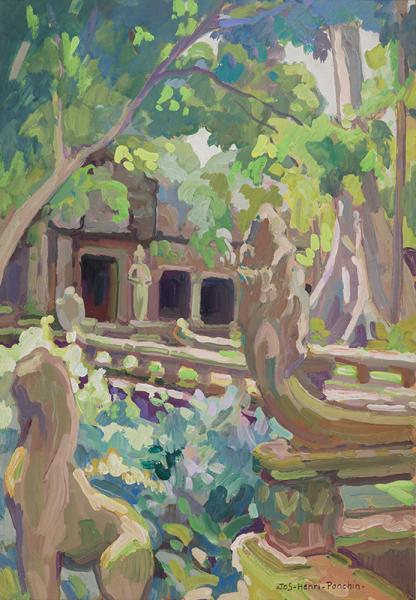 Temple dans l'enceinte d'Angkor, été 1930 Jos Henri PONCHIN