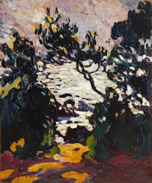 Arbres en bord de mer dans le Midi, circa 1905 Louis VALTAT