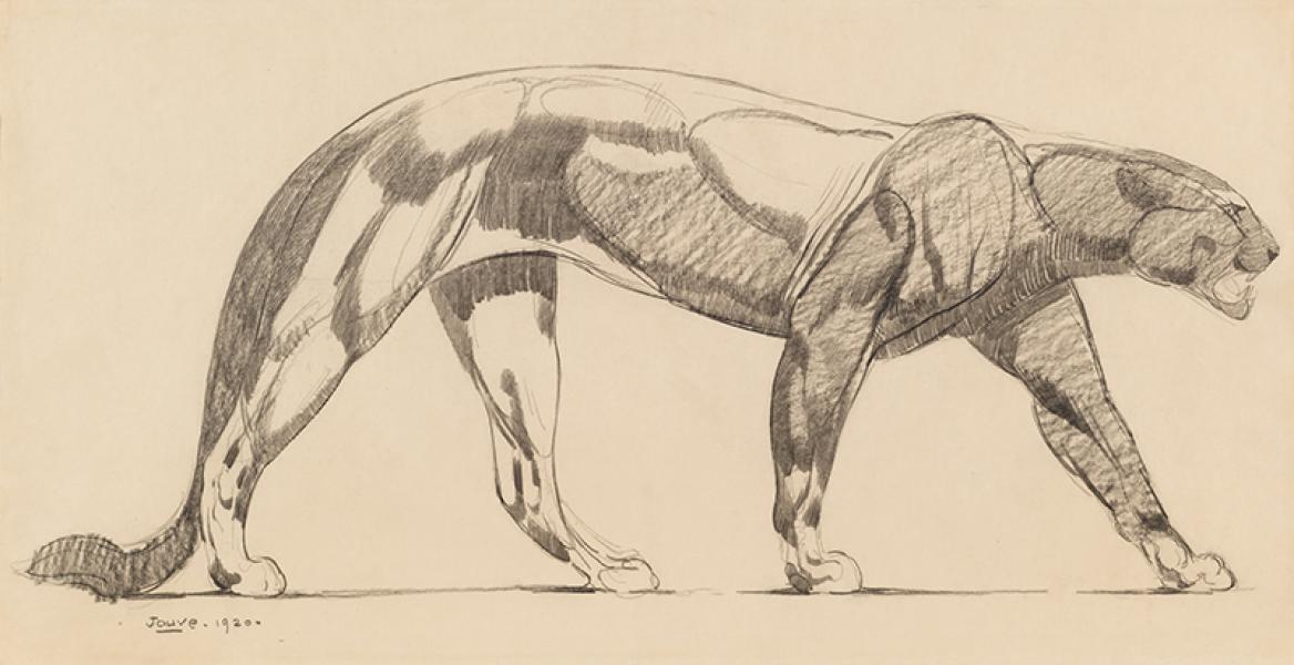 Panthère marchant, 1920 Paul JOUVE