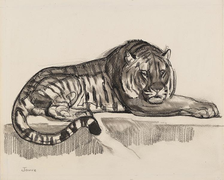 Tigre couché, 1928 Paul JOUVE