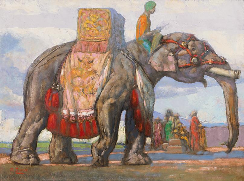 Éléphant caparaçonné, c.1923 Paul JOUVE
