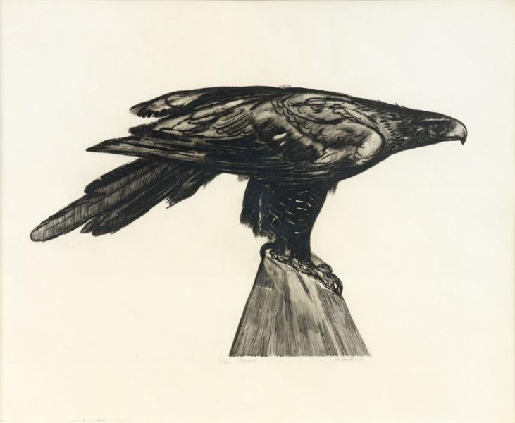 Aigle sur un rocher, 1930 Paul JOUVE