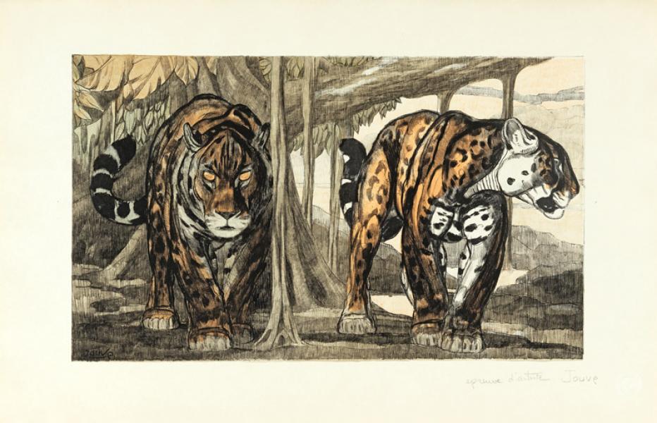Deux jaguars, c. 1948 Paul JOUVE