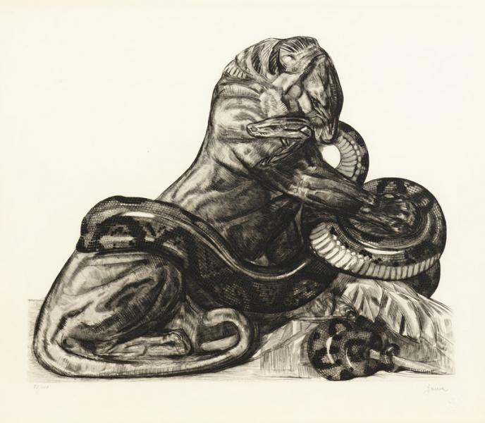Lion et python, 1930 Paul JOUVE