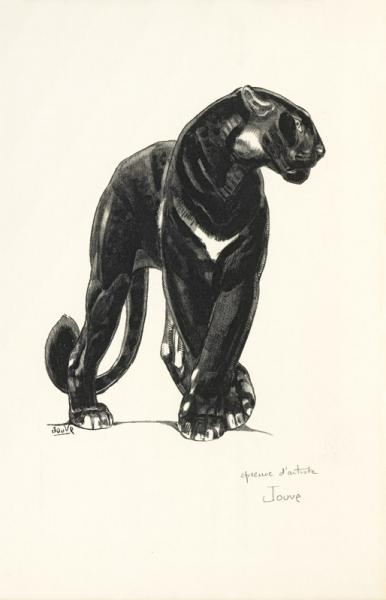 Panthère noire debout, c. 1948 Paul JOUVE