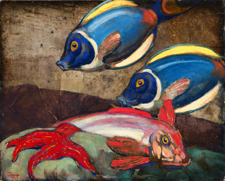 Poissons des Bermudes et étoile de mer, 1957 Paul JOUVE