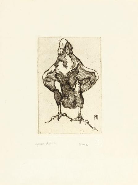 Vautour, c. 1910 Paul JOUVE