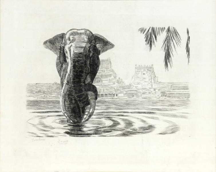 Éléphant de Madura, 1931 Paul JOUVE