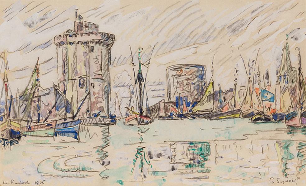 La Rochelle, sortie du port, 1925 Paul SIGNAC