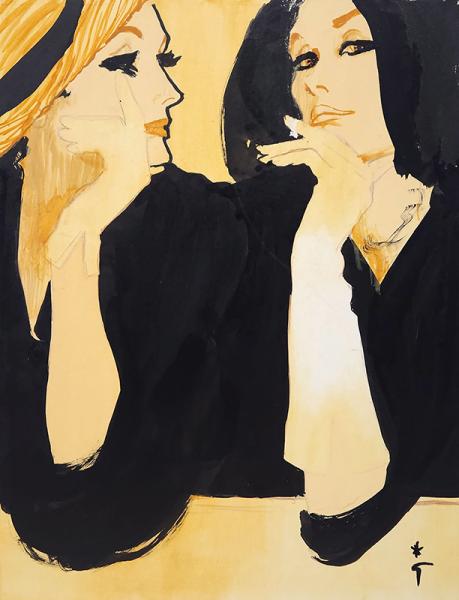 Les deux amies René GRUAU