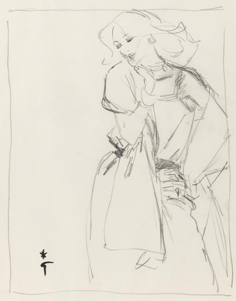 Main sur la hanche René GRUAU