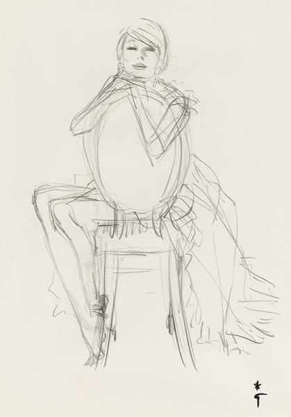 Un instant suspendu, Ortalion (Bemberg) René GRUAU