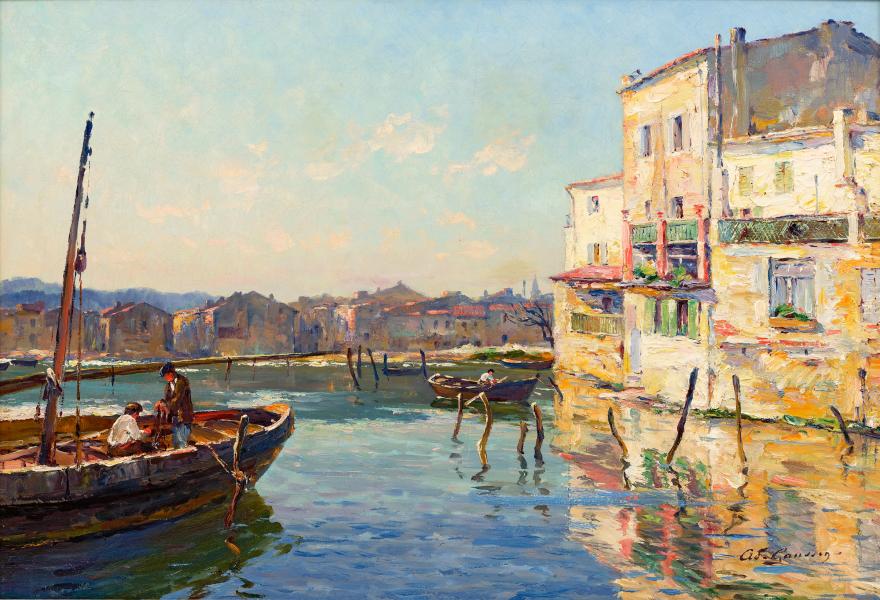 Le canal de Caronte, Martigues Adolphe GAUSSEN