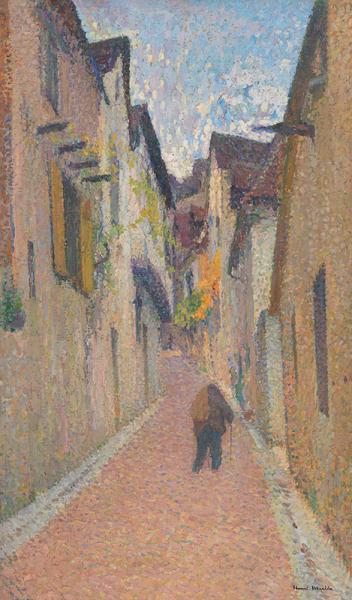 Ruelle à Collioure en début d'automne Henri MARTIN