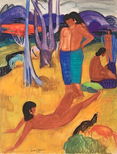 Vietnam, peuple des Hauts Plateaux et chevaux sauvages, 1950 André MAIRE