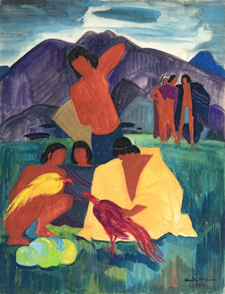 Vietnam, peuple des Hauts Plateaux et volatiles, 1950 André MAIRE