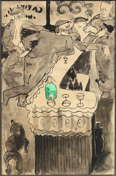 Coin de zinc. Auguste CHABAUD