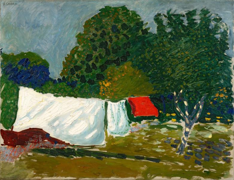 Le linge étendu, circa 1902 Auguste CHABAUD