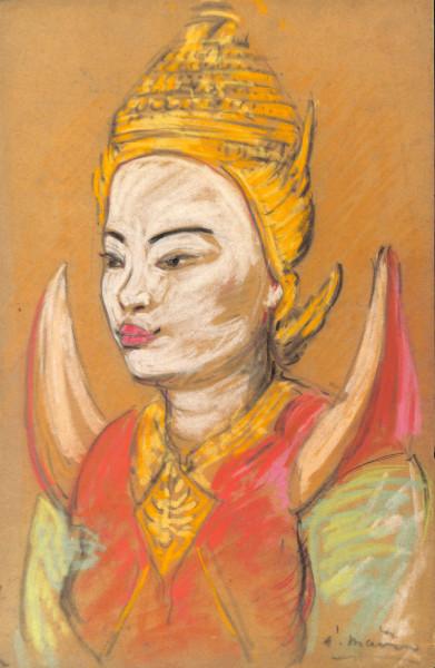 Portrait de danseuse cambodgienne, 1920 André MAIRE