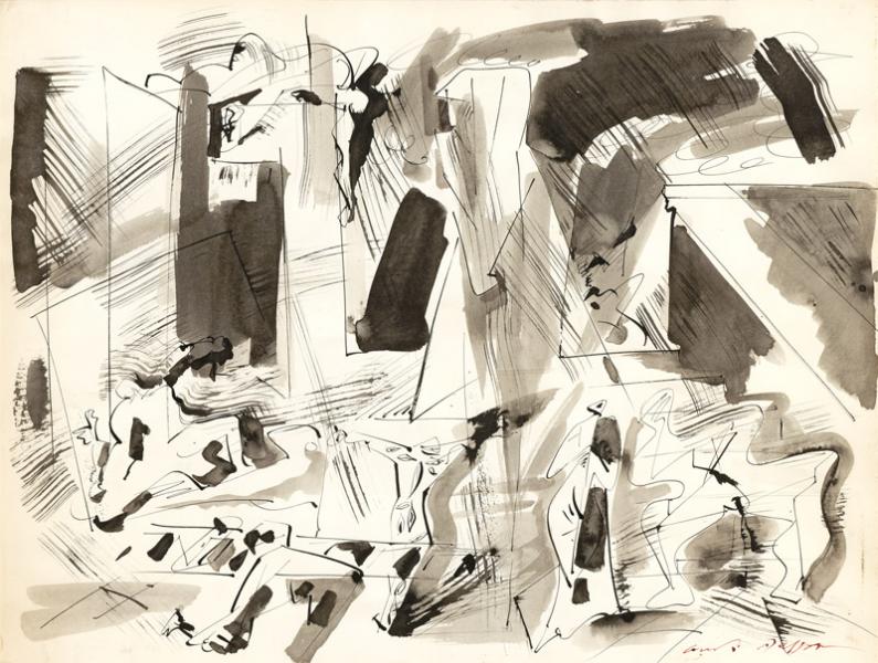 VILLE SPECTRALE, 1969 André MASSON