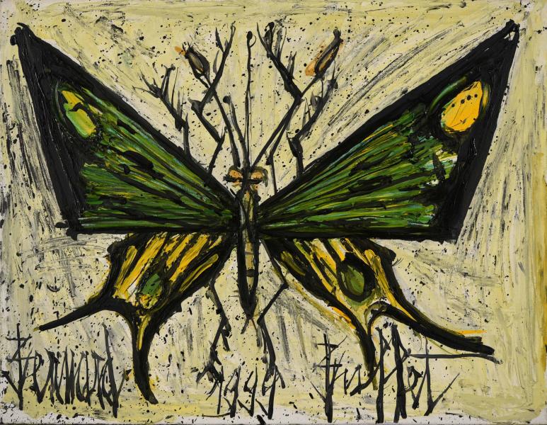 Papillon vert et jaune, 1999 Bernard BUFFET