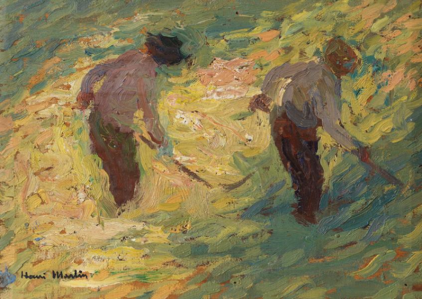 Deux faucheurs, circa 1910 Henri MARTIN