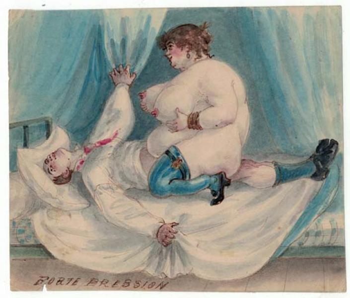 Forte pression Ecole Française du XIXème siècle