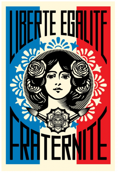Liberté Égalité Fraternité, 2018 Shepard FAIREY