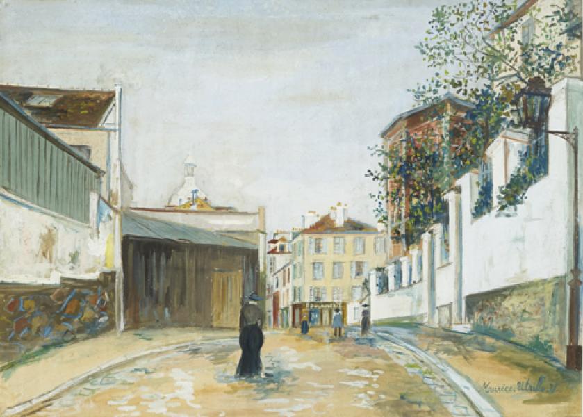 Rue Norvins, Montmartre, circa 1920-22 Maurice UTRILLO