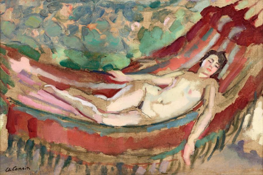 Elise au hamac, Cassis, circa 1905 Charles CAMOIN