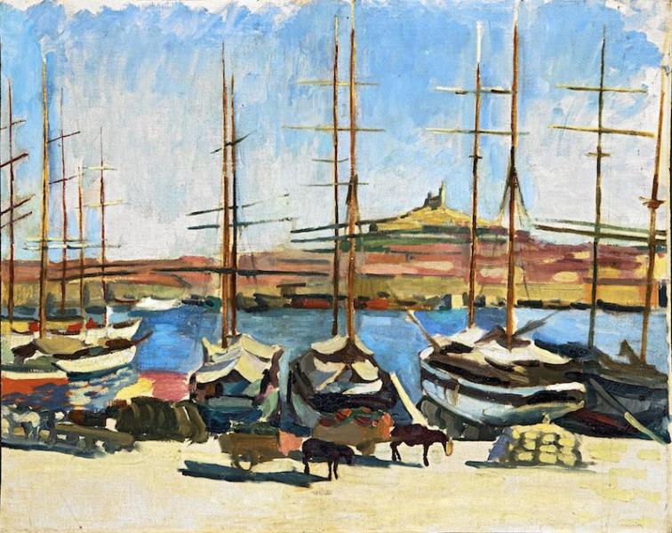 Notre-Dame de la Garde et le Vieux Port, Marseille, 1904-1905. Charles CAMOIN