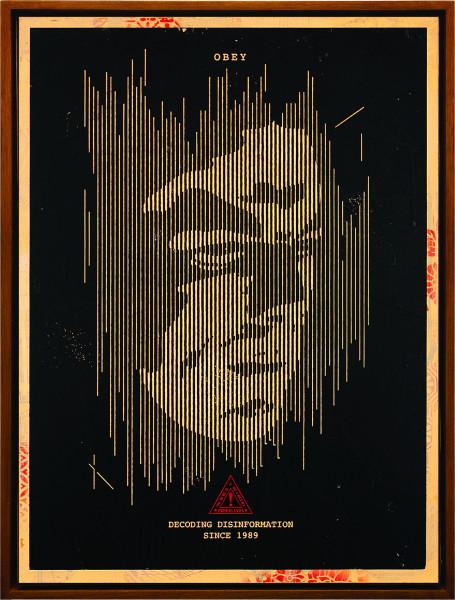 Decoding Disinformation (Black), 2015 Shepard FAIREY