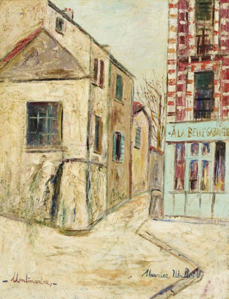 Belle Gabrielle et rue Saint-Vincent, Montmartre, circa 1948 Maurice UTRILLO