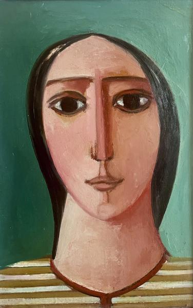 Visage, pull rayé, décembre 2001 Georges-Henri PESCADERE