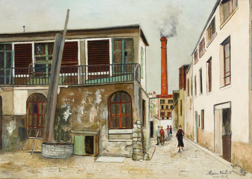 Ruelle des Gobelins à Paris, 1921 Maurice UTRILLO