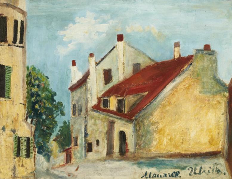 Maison de Mimi Pinson, Montmartre, vers 1910-12 Maurice UTRILLO