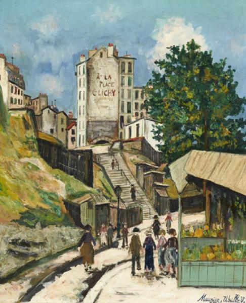 Rue Ronsard, Montmartre, 1931 Maurice UTRILLO