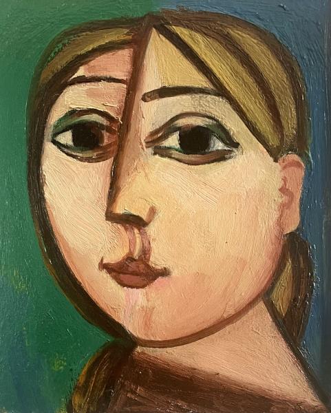 Portrait de jeune femme blonde, janvier 2001 Georges-Henri PESCADERE